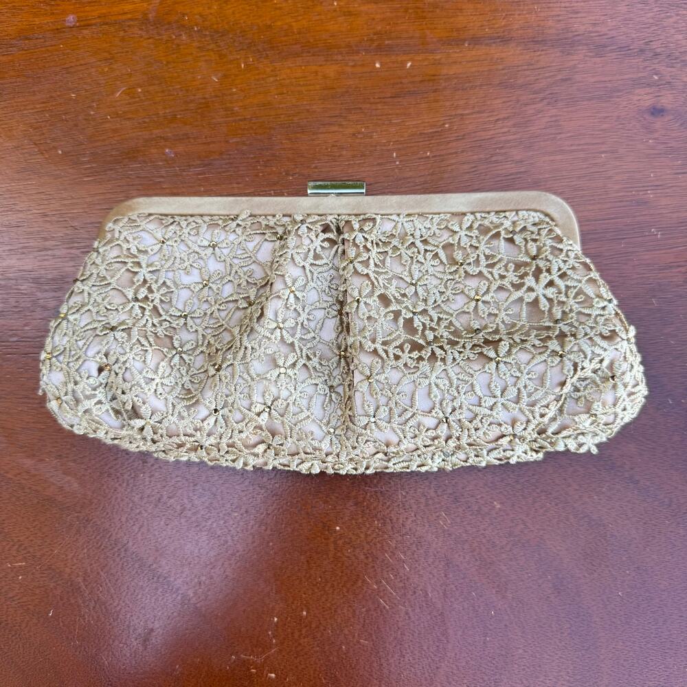 Vintage Menbur‎ Clutch Purse Crochet Jeweled Evening Bag Classic Handbag